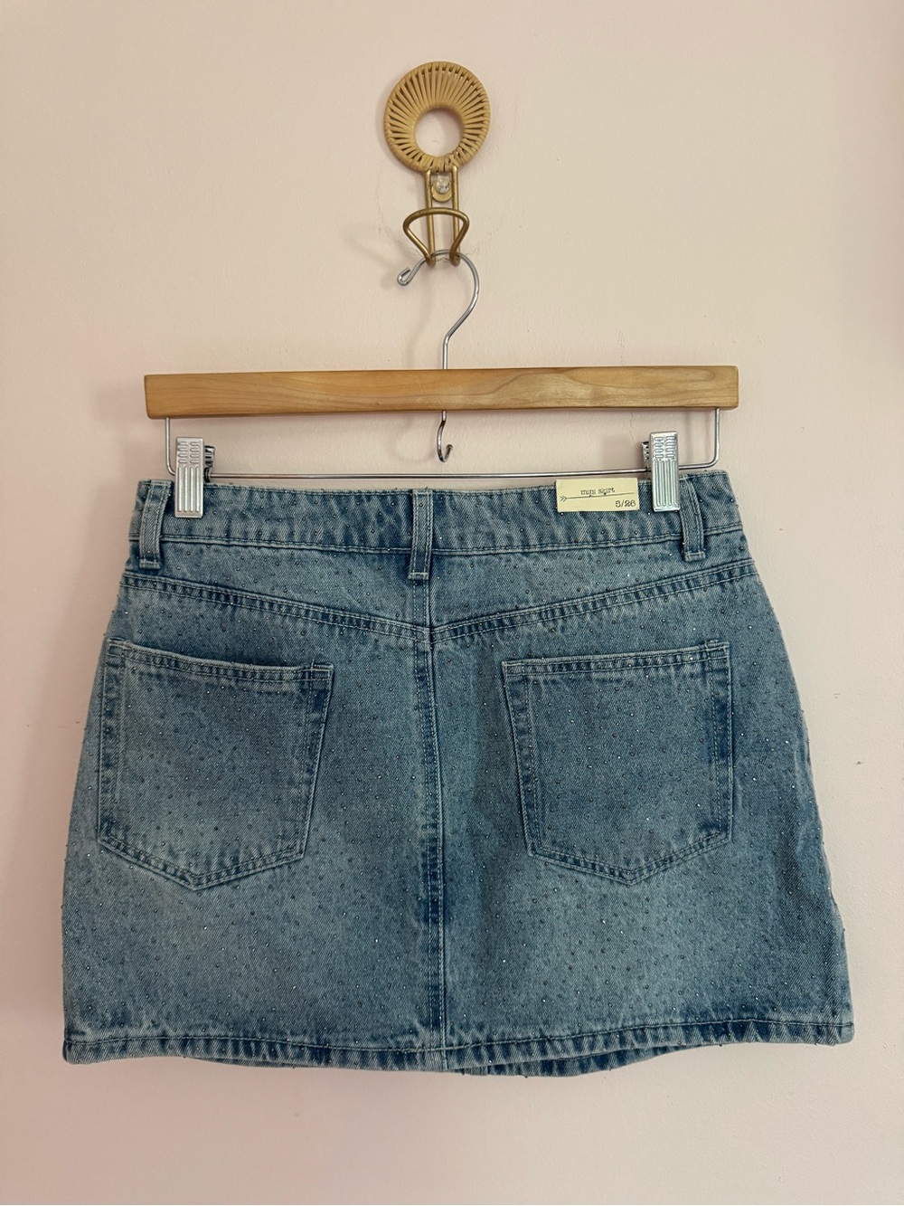 Denim Mini Skirt in Light Blue - Classic Casual - Picture 4 of 4